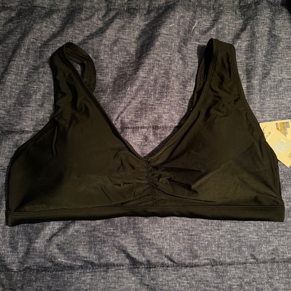 Women's Black full coverage bikini top